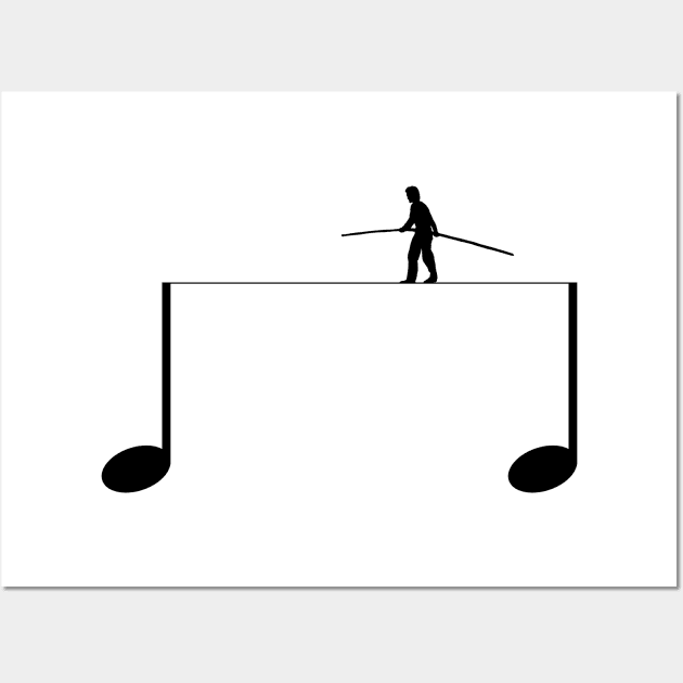 Walk on a musical note Wall Art by DarkoRikalo86